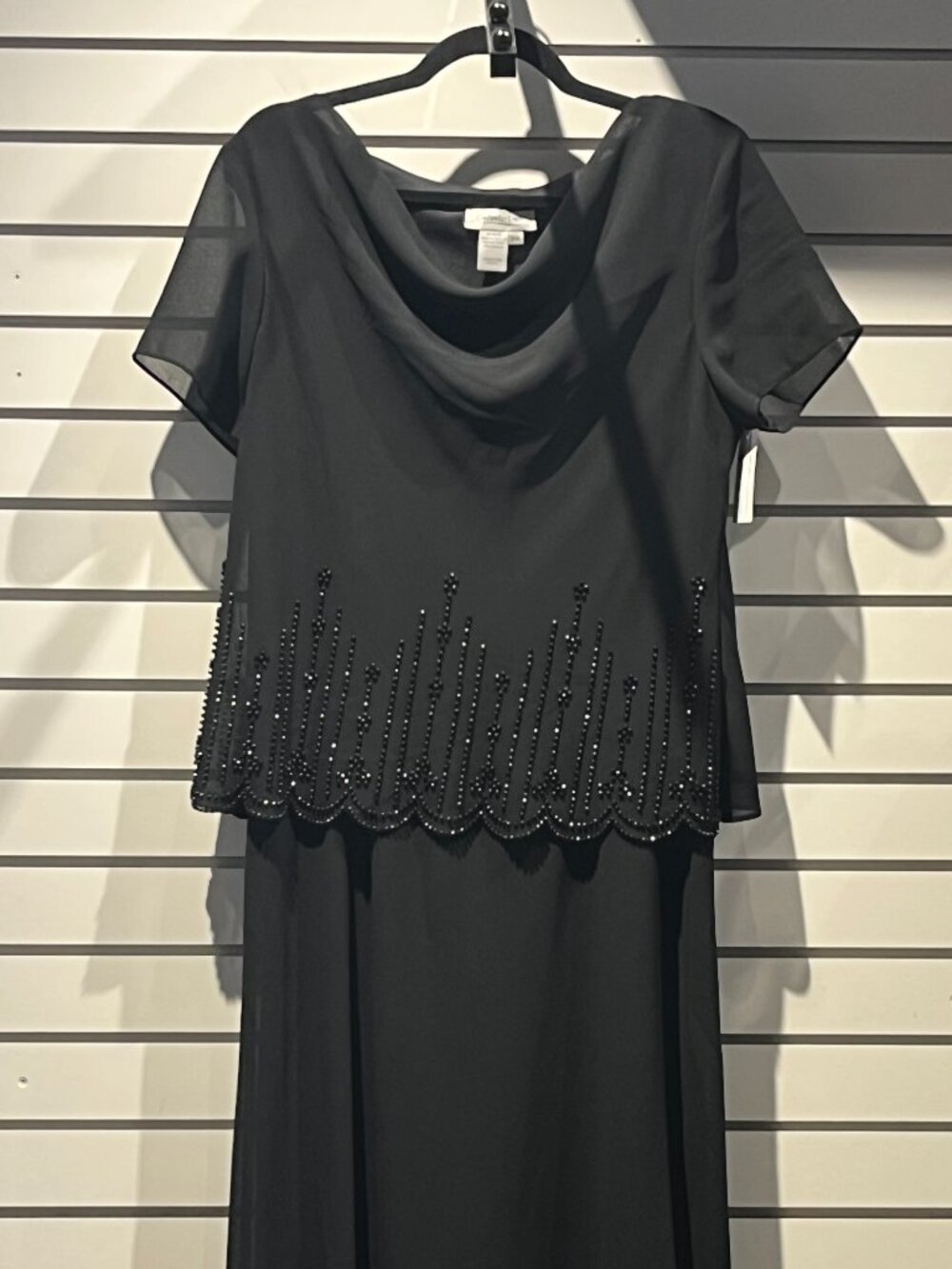 Coldwater Creek Black Tiered Formal Dress
